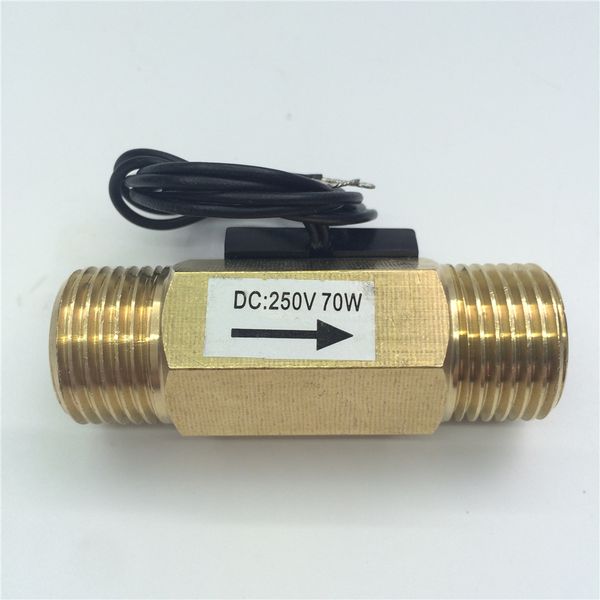 

g1/2" dc250v 70w external teeth reed type magnetic water heater induction brass flow switch