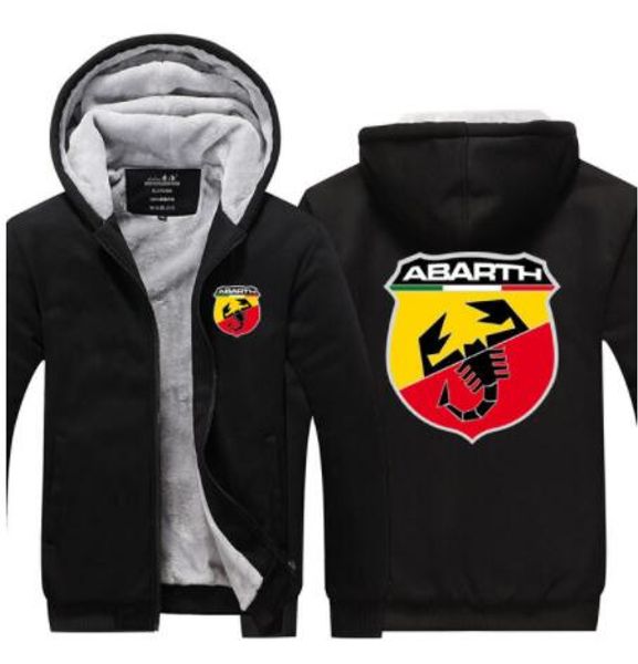 

new pattern men's jacket car logo for abarth coat winter casual zipper thicken sweatshirt fashion clothes