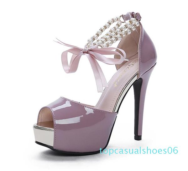 

элегантные свадебные свадебные туфли белый черный платформа peep toe высокий каблук женские туфли размер от 34 до 39 t06, Black