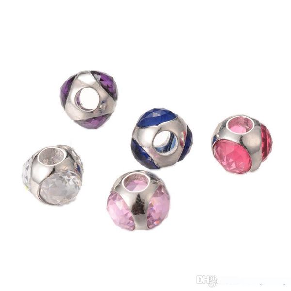 

silver cz pave beads 11.4*9.7mm cz pave beads bulk sale icpd047 micro pave bead for trendy jewelry, Black