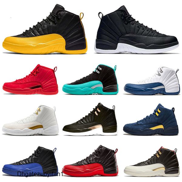 

golden 12 game roya gym red michigan mens basketball shoes the master flu game taxi 12s men sport sneakers designer trainers shoe