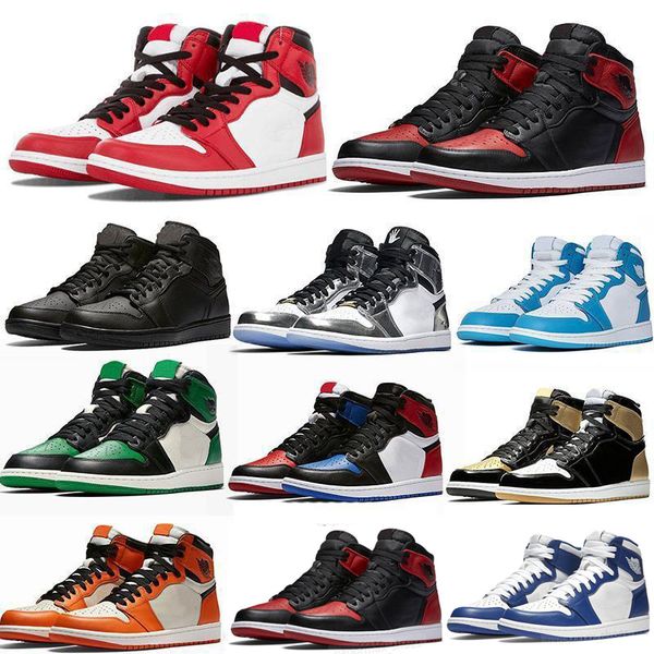 

wholesale 1 1s basketball shoes athletics sneakers unc mens womens sports torch hare game royal pine green court high low sports sneakers