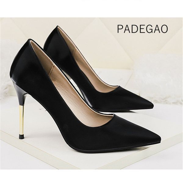 

womens shoes 2019 high heels korean fashion casual pumps women shoes heels, Black
