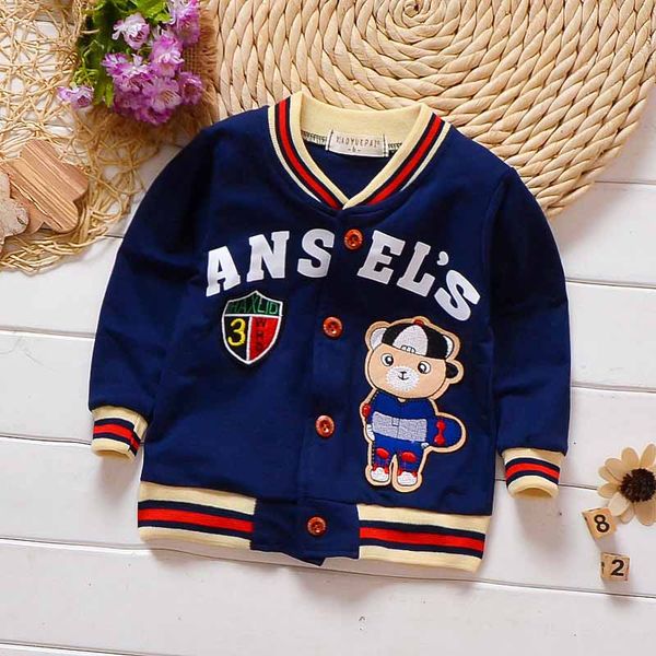 

bibicola baby boys coats jackets autumn cartoon cotton swearshirt for infant clothing toddle kids cardigan children outerwear, Blue;gray