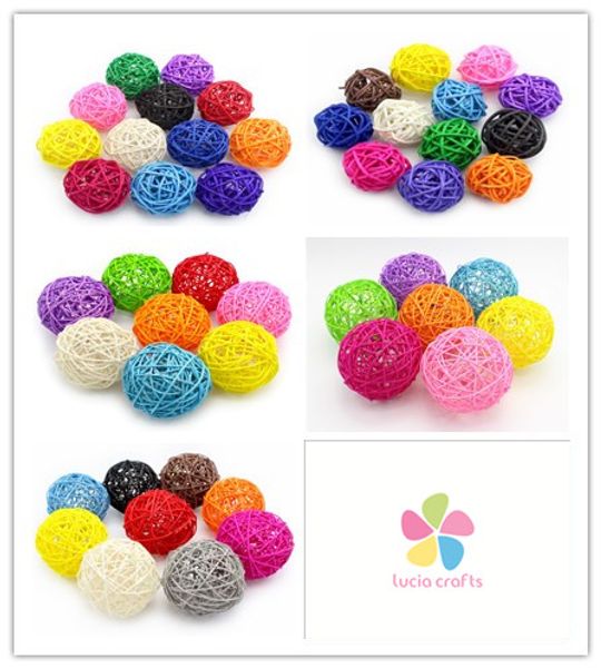 

lucia crafts 3cm/5cm/9cm/10cm/12cm wedding decorative rattan ball,christmas decor home ornament home decoration 024055