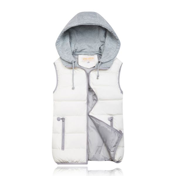 

white men splice duck down with hooded sleeveless down jacket winter warm normal length coat large size 3xl 4xl snow-outwear, Black