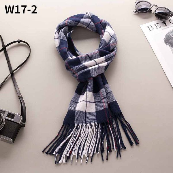

cashmere scarf high-end cashmere l scarf classic brand large plaid print fashion scarf for men and women, Blue;gray