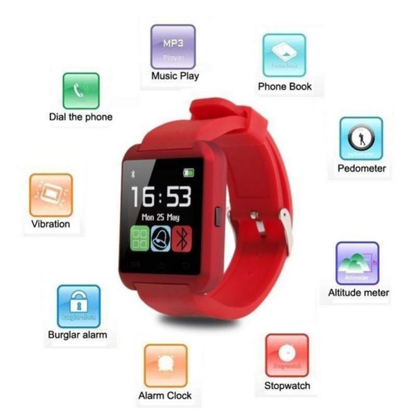 

bluetooth u8 smartwatch наручные часы сенсорный экран для samsung s8 android phone sleeping monitor smart watch retail package answerdial ca