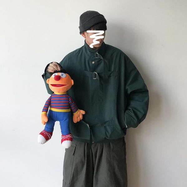 

2020 мужских короткий стиль baseball пальто красивого рабочая одежда streetwear бомбардировщик куртка slim fit 3 цвета верхней одежды плюс р, Black;brown
