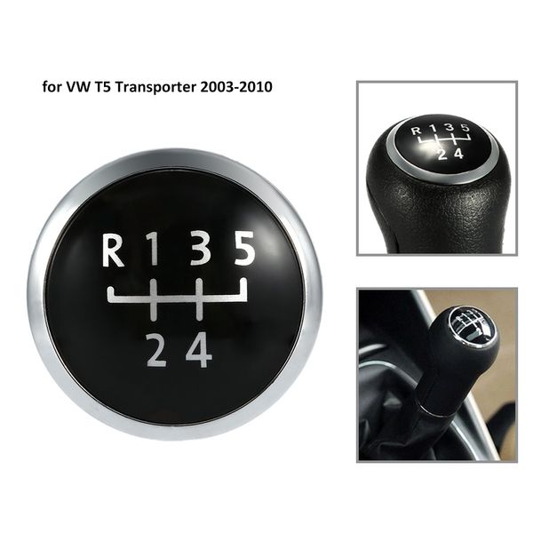 

5 speed gear knob badge emblem cap knob cover replacement for vw t5 transporter 2003-2010