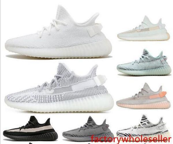 

2019 static v2 true form clay zebra orange grey beluga 2.0 hyperspace sneakers kanye west mens running shoes 36-48 with keychain box