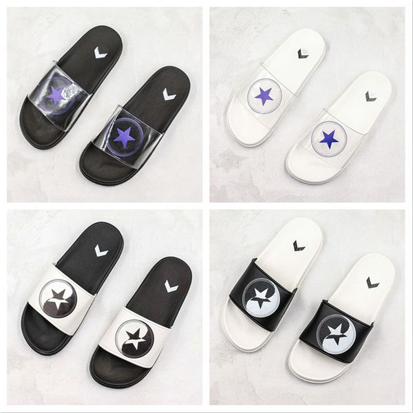 

Designer Convase Transparent Jelly Slides Slippers Spring Summer PVC Sandals New Black White Men Women Outdoor Indoor Fashion Slippers