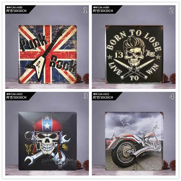

4pcs new home decor living room wall fashion license plate metal painting bathroom decor bedroom decorate pendant wall decor for home