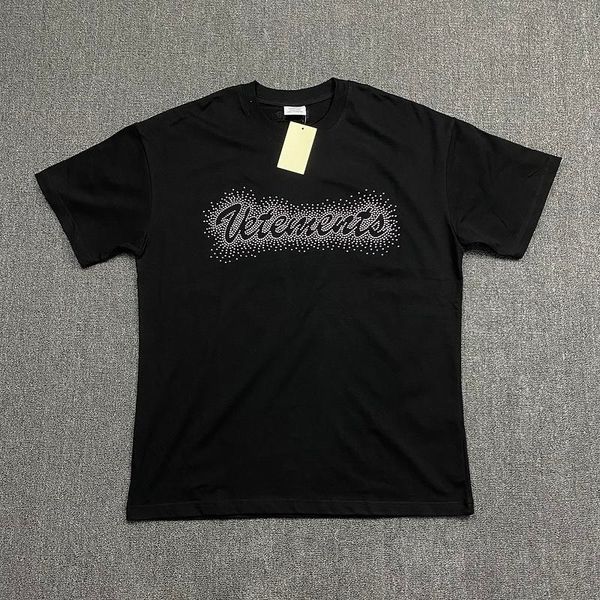 

20ss vetements sliver rivets t shirt men women streetwear oversize t-shirt fashion harajuku cotton tees vetements tshirt, White;black