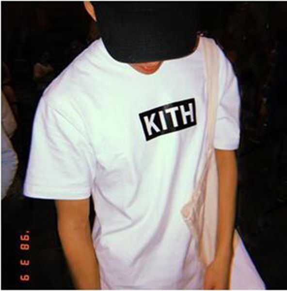 

Мужская одежда Летние мужские футболки KITH Fashion Letters Печатный Tee Прохладный с корот