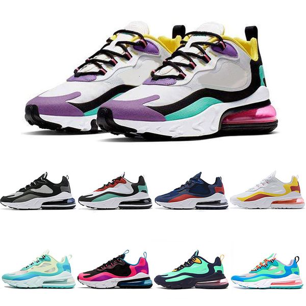 

2019 new react shoes for women bauhaus optical triple black fashion mens sneakers breathable sports trainers maxes size 36-45