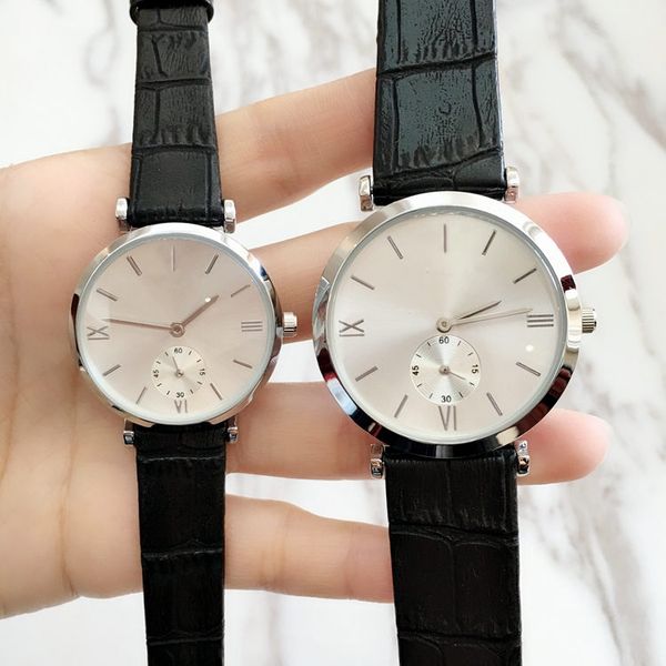 

2020 man women watch fashion lady dress watch male clock lovers couple wristwatch popular classic watch, Slivery;brown