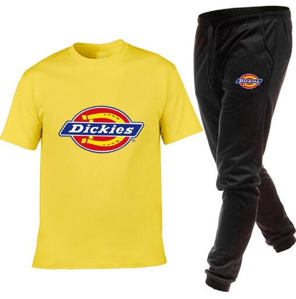 

new women men round collar t-shirts casual sports tracksuits trousers short sleeves with long pants suit