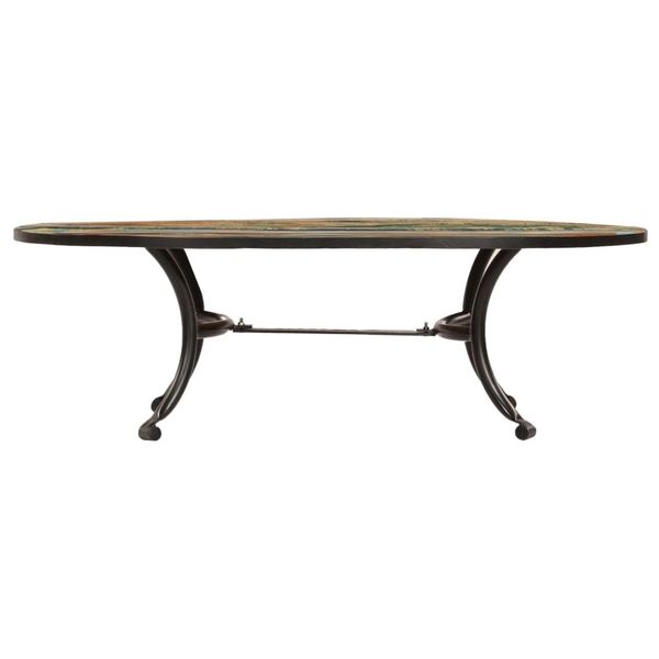 

coffee table in solid recovered wood 110x60x35 cm dining room furniture