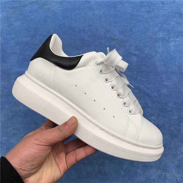 

new casual shoes classic men women fashion white leather low sports sneakers flat shoes 35-46 with box, Black