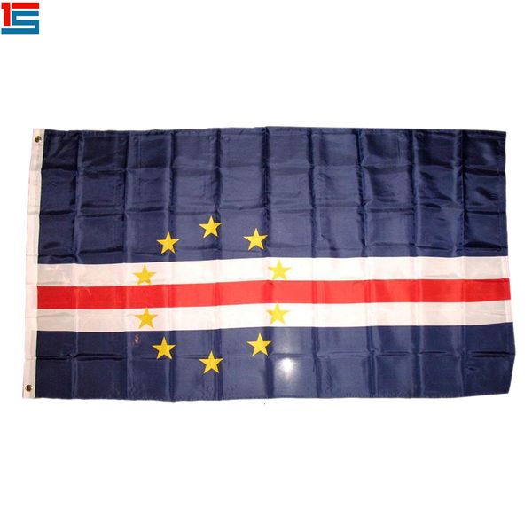 

digital printing caboverde flag 90 x 150 cm polyester national country flag banner with two grommets