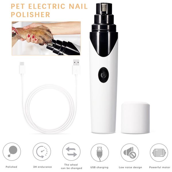 

usb charging dog nail grinders dog nail file electric cat pet paw nail trimmer for gentle trimming smoothing dogs cats pet paw