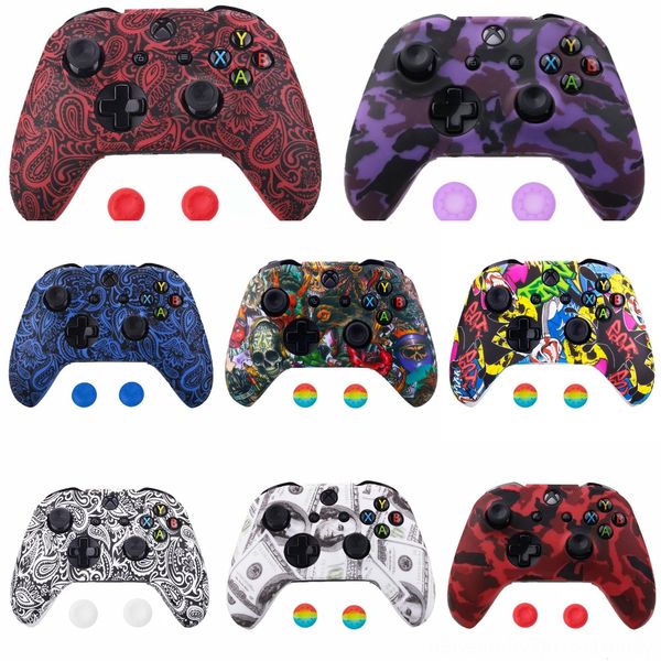 

0nocn replacement shell soft touch faceplate upper front rails grip side handle cover case for repair one slim one s controller xbox