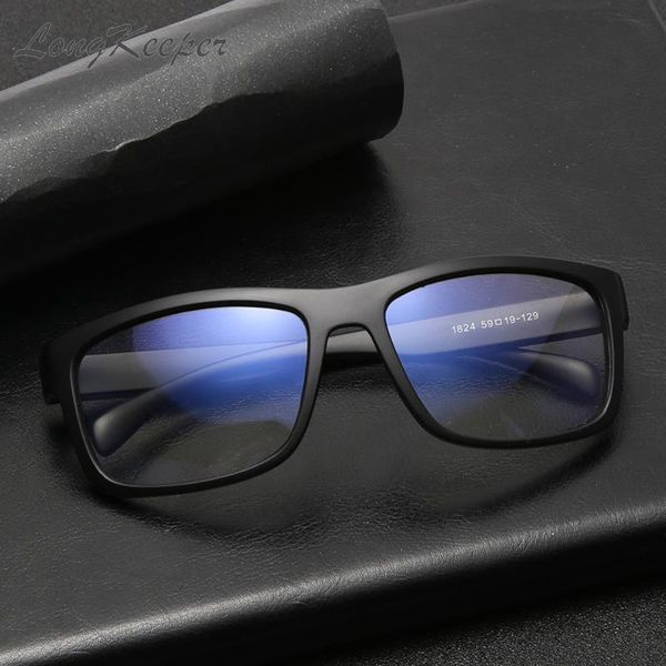 

longkeeper classic men sport glasses anti blue light eyeglasses male outdoor square eyewear oculos okulary goggle uv400, White;black