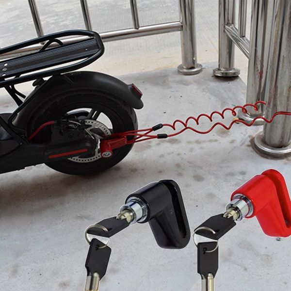 

анти-вор дисковый тормоз колеса замок с стальной проволоки для xiaomi mijia m365 электрический самокат скейтборда аксессуары
