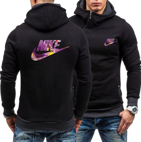 

new women men hooded fleece fashion sweatshirts sweaters hoodies pullover hooded side zipper coat zgd20237