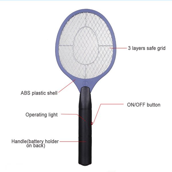 

bug zapper electric mosquito swatter instant insect wasp pest killer racket