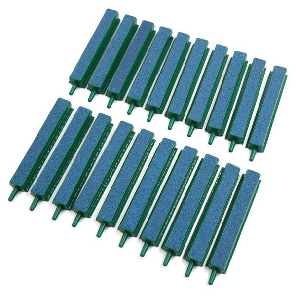 

4 inch length green air stone bubble diffuser bar for aquarium fish tank 20 pcs