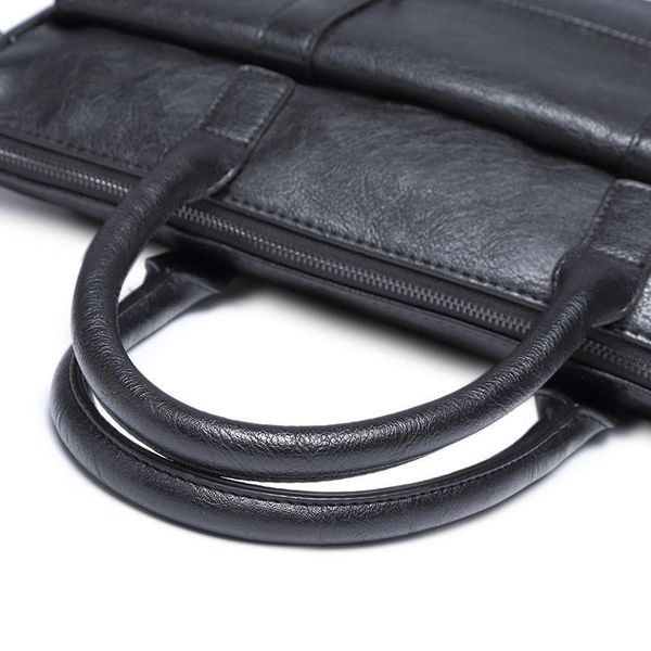 

men brief cases pu bags male business bag black 37cm*30cm*9cm