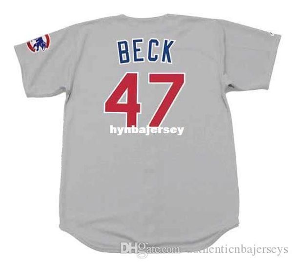 

custom rod beck chicago stitched 1999 majestic vintage away baseball jersey retro mens jerseys running, Black;blue