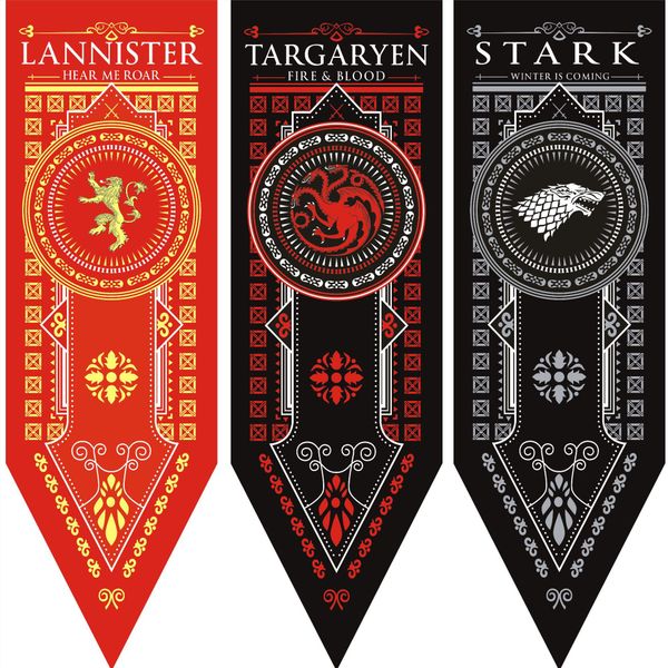 2019 Free Home Decor Game Of Thrones Banner Flag Stark Targaryen