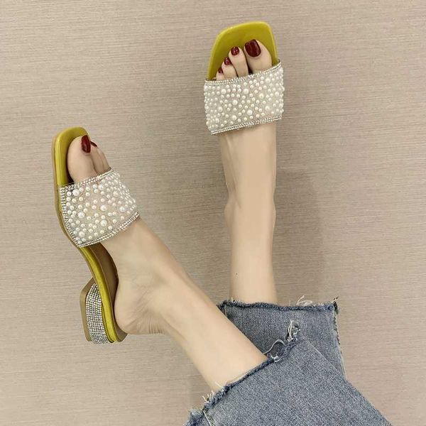 

shoes woman 2020 woman's slippers rubber flip flops slides med soft new summer hawaiian pu fabric rome hoof, Black