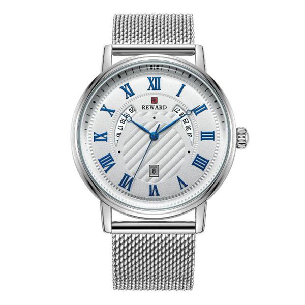 

роскошные мужские спортивные кварцевые часы водонепроницаемые браслет из нержавеющей стали ультра тонкие часы для мужчин бизнес часы наручны, Slivery;brown