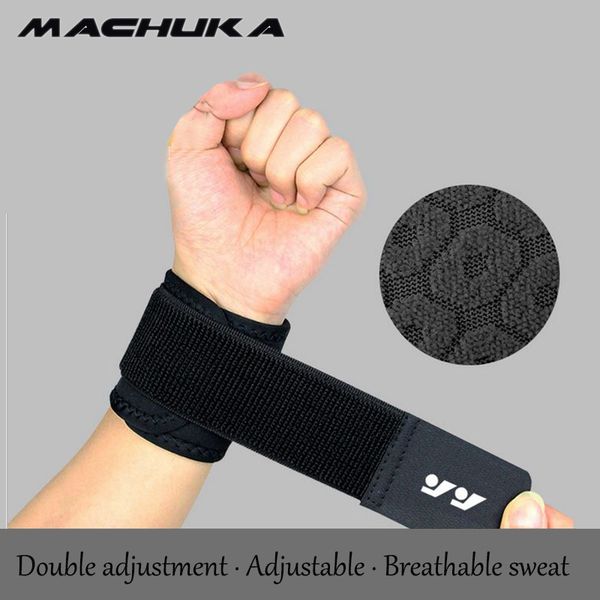 

machuka ressurized sports wristbands fitness bracelet weight lifting gym powerlifting wrist support wraps straps carpal tunnel, Black;red