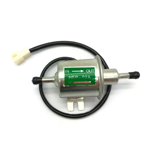 

new 12v hep-02a electric fuel pump for motorcycle low pressure carburated fp 02 atv