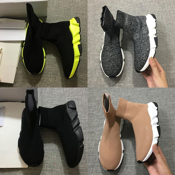 

2020 speed sock shoes run sports knit boots glitter grey triple s black white casual shoes fashion luxury designer women shoes mens trainer