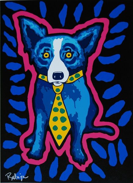 

george rodrigue blue dog home decor handpainted &hd print oil painting on canvas wall art pictures 200113