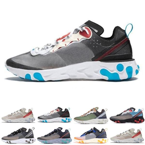 

UNDERCOVER x Upcoming React Element 87 Pack White Epic Sneakers Brand Men Women Trainer Men Women Designer Running Shoes Zapatos 2019 New
