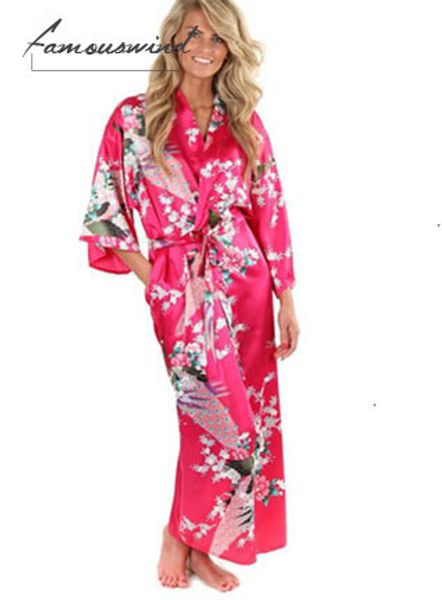 

шелк 2015 туалетный халат satin кимоно одеяния для женщин цветочные одеяния bridesmaids длинные кимоно robe цветочные невесты шелковом плать, Black;red