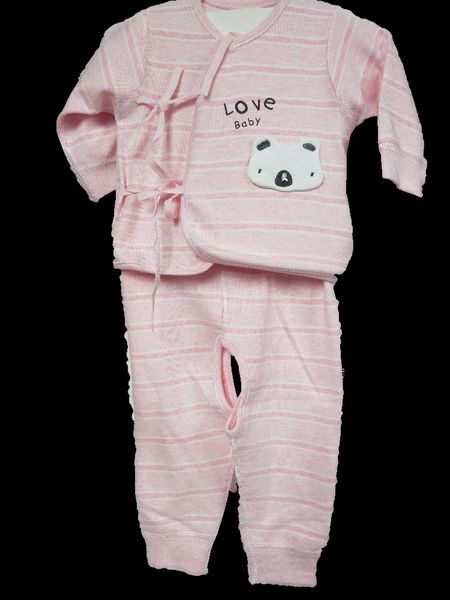 

0-3 month padded gown contract set newborns infant class a baby suit, Blue;black