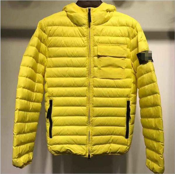 

2019 autumn and winter new light down jacket men's stand collar short section young and middle-aged ultra-thin hooded large size men&#0, Black