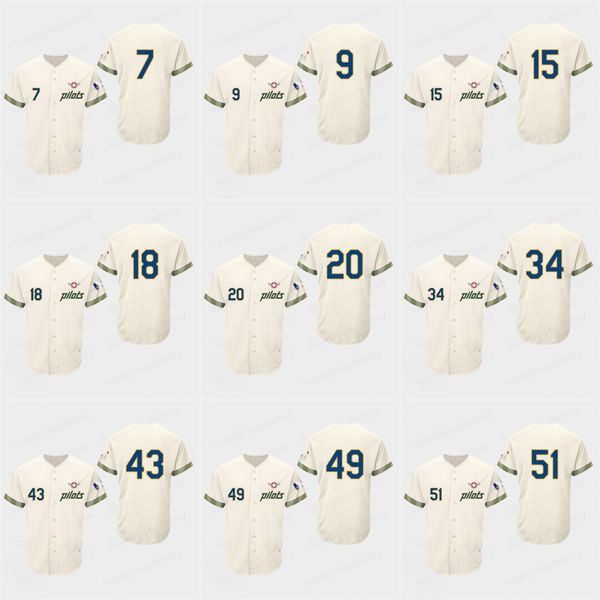 

Seatt pilots Turn Back The Clock 51 IchiroSuzuki 24 KenGriffeyJr. 22 Robinson Cano 34 Hernandez 51 Johnson 11 Martinez 10 Encarnacion Jersey