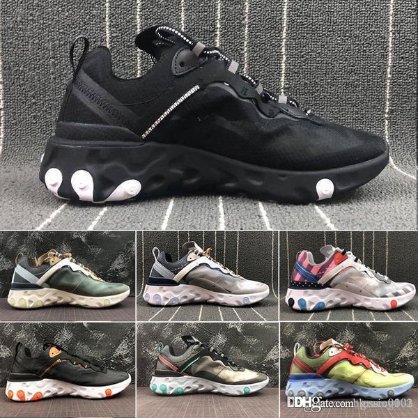 

air react element undercpver x upcoming men fashion designer women shoes running sports sneakers 36-45