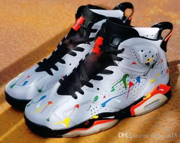 

new 6 6s j6 mens women basketball shoes colorful infrared retro chrome sport blue red oreo alternate oreo black cat j6 sneakers 5.5-13 00