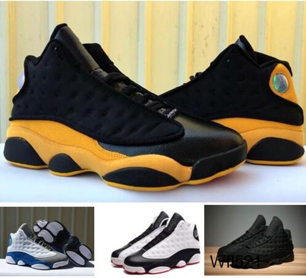 

melo class of 2003 13s back to school he got game 13s basketball shoes chinese singles day 3m bred 13 blue pure money with box, Black