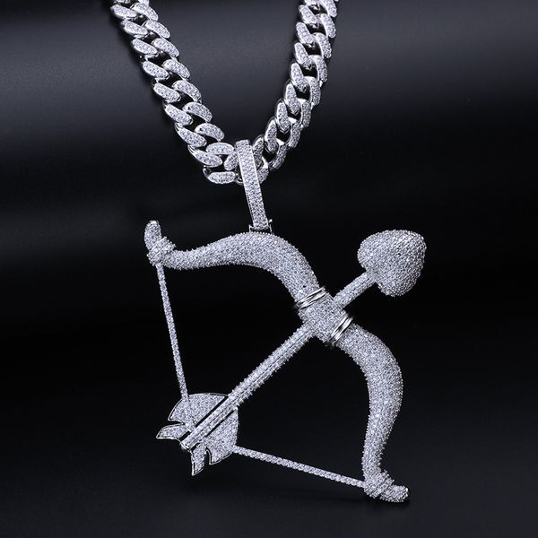 

cuban link chain big pendants hip hip jewelry iced out pendant luxury designer necklace mens gold silver hiphop bling diamond charms fashion